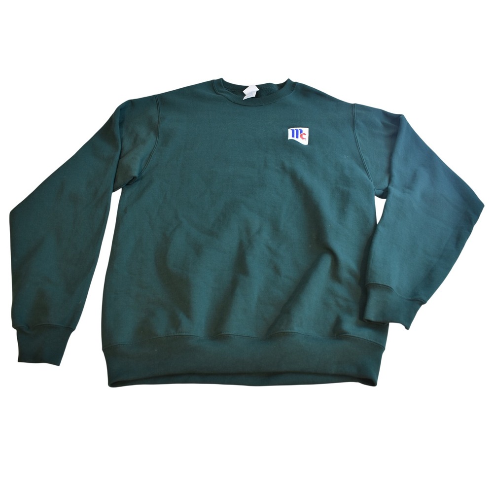Port & Company Sweatshirt Mens M Green McCormick Employee Fleece Pullover